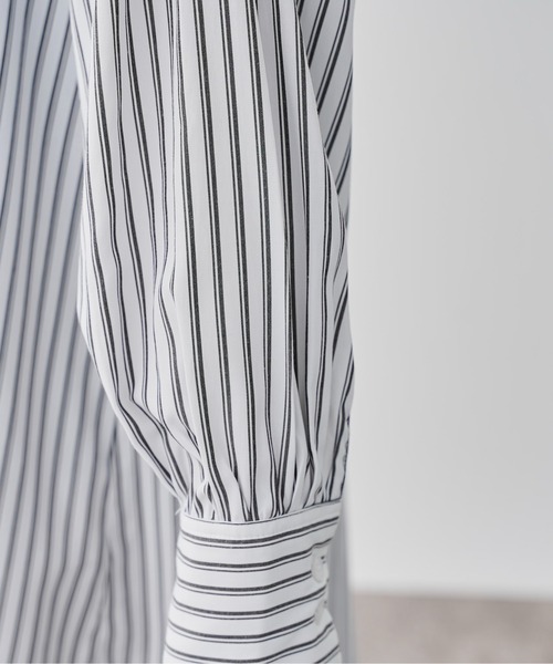 prose verse(プロズヴェール)の「バンドカラー袖ボリュームシャツ(シャツ/ブラウス・レディース・オフホワイト/サックスブルー/ブルー・フリ-)」の8枚目の写真