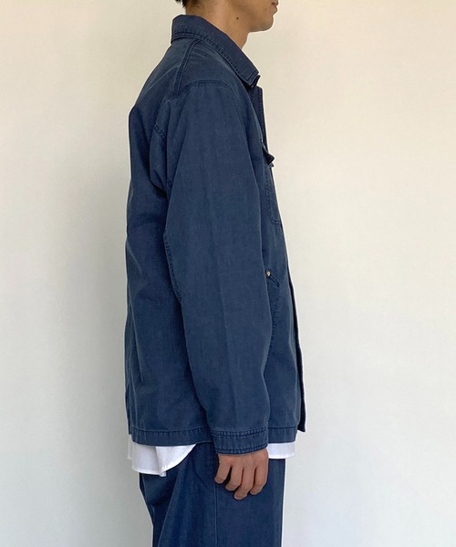 BROOKLYN OVERALL（ブルックリンオーバーオール）の「インディゴツイルカバーオール（カバーオール・メンズ・インディゴブルー・MEDIUM/LARGE）」の3枚目の写真