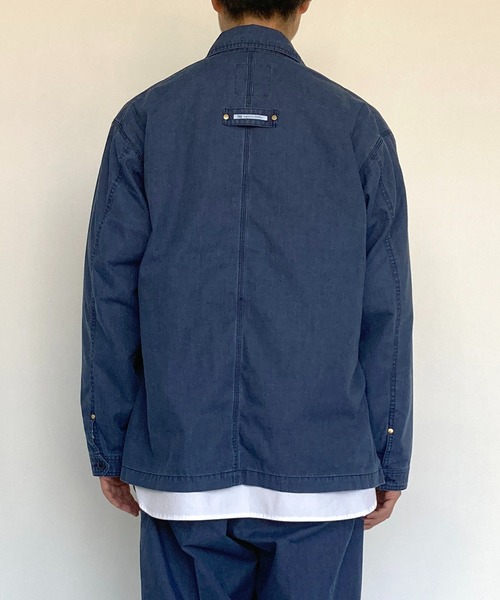 BROOKLYN OVERALL（ブルックリンオーバーオール）の「インディゴツイルカバーオール（カバーオール・メンズ・インディゴブルー・MEDIUM/LARGE）」の4枚目の写真