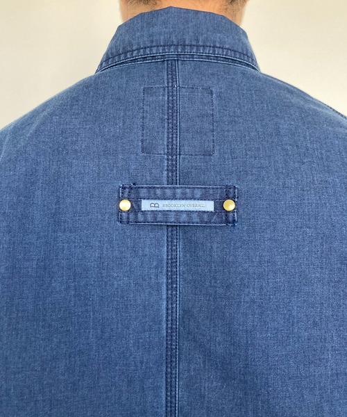 BROOKLYN OVERALL（ブルックリンオーバーオール）の「インディゴツイルカバーオール（カバーオール・メンズ・インディゴブルー・MEDIUM/LARGE）」の6枚目の写真