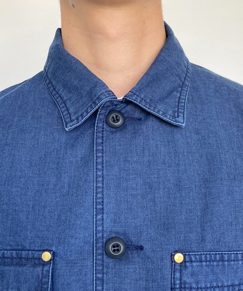 BROOKLYN OVERALL（ブルックリンオーバーオール）の「インディゴツイルカバーオール（カバーオール・メンズ・インディゴブルー・MEDIUM/LARGE）」の8枚目の写真