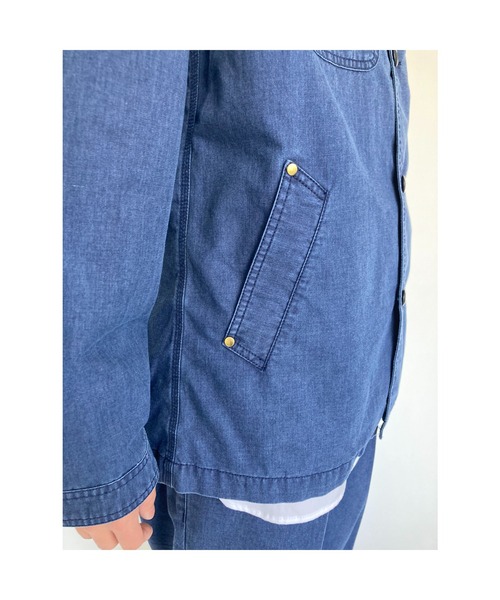 BROOKLYN OVERALL（ブルックリンオーバーオール）の「インディゴツイルカバーオール（カバーオール・メンズ・インディゴブルー・MEDIUM/LARGE）」の12枚目の写真