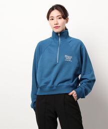 SPINNS | ワンポイントロゴ ハーフジップスウェット(スウェット)