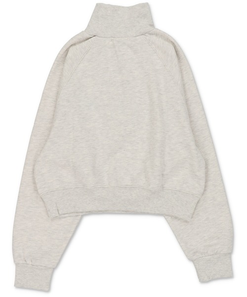 SPINNS（スピンズ）の「ワンポイントロゴ ハーフジップスウェット（スウェット・レディース・ブルー/オートミール/グリーン/ブラウン/オフホワイト・ONESIZE）」の14枚目の写真