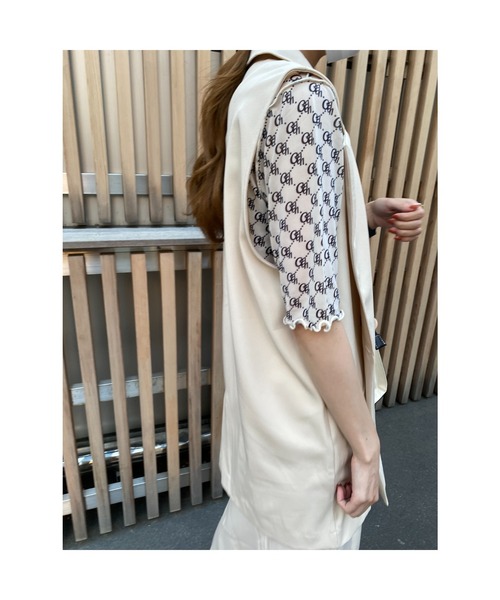 INGNI（イング）の「テーラード／ジレ（ベスト・レディース・ブラック/ベージュ/ブラウン系その他2/アイボリー/オレンジ・M）」の20枚目の写真