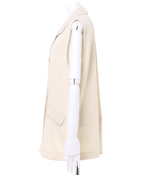 INGNI（イング）の「テーラード／ジレ（ベスト・レディース・ブラック/ベージュ/ブラウン系その他2/アイボリー/オレンジ・M）」の16枚目の写真