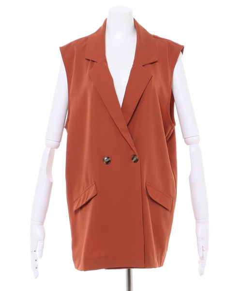 INGNI（イング）の「テーラード／ジレ（ベスト・レディース・ブラック/ベージュ/ブラウン系その他2/アイボリー/オレンジ・M）」の22枚目の写真