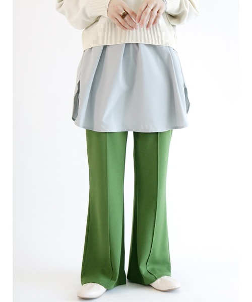 ehka sopo（エヘカソポ）の「フレアカットパンツ（その他パンツ・レディース・ベージュ/オレンジ/グリーン・ﾌﾘ-）」の3枚目の写真