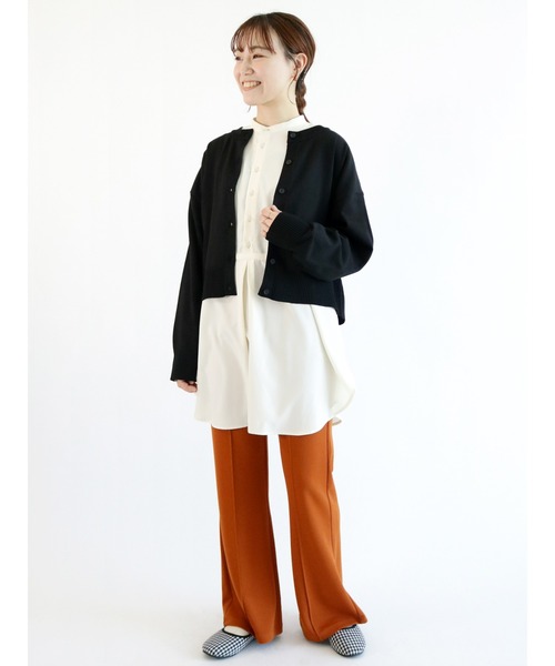 ehka sopo（エヘカソポ）の「フレアカットパンツ（その他パンツ・レディース・ベージュ/オレンジ/グリーン・ﾌﾘ-）」の6枚目の写真