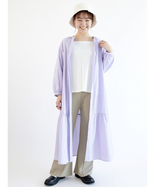 ehka sopo（エヘカソポ）の「フレアカットパンツ（その他パンツ・レディース・ベージュ/オレンジ/グリーン・ﾌﾘ-）」の10枚目の写真