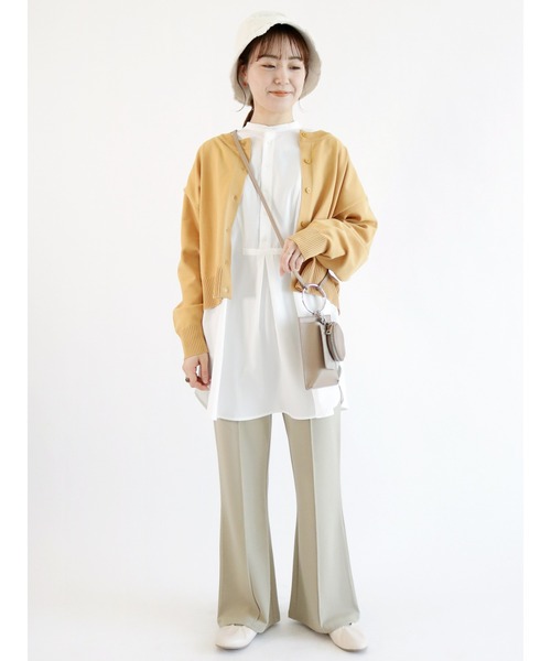 ehka sopo（エヘカソポ）の「フレアカットパンツ（その他パンツ・レディース・ベージュ/オレンジ/グリーン・ﾌﾘ-）」の11枚目の写真