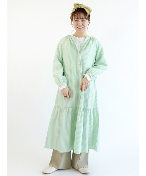 ehka sopo（エヘカソポ）の「フレアカットパンツ（その他パンツ・レディース・ベージュ/オレンジ/グリーン・ﾌﾘ-）」の12枚目の写真