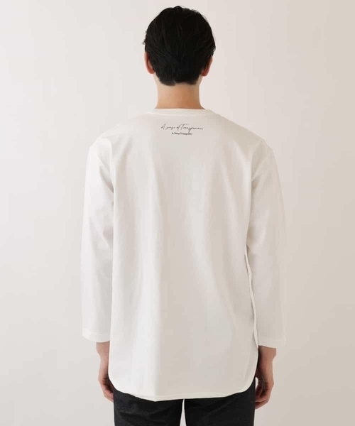 a.v.v(アーヴェヴェ)の「フォトグラファーコラボロングシルエットカットソー(Tシャツ/カットソー・メンズ・ホワイト/ライトブルー・48/46/44/50)」の20枚目の写真