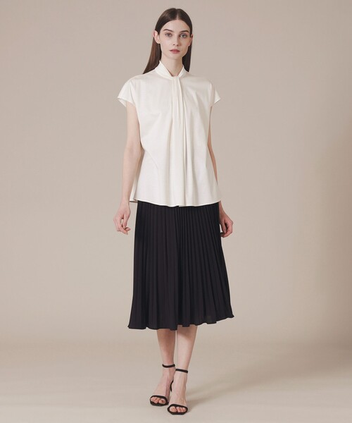未使用 マッキントッシュロンドン トリアセスラブ ツイルプリーツスカート ロング MACKINTOSH LONDON（マッキントッシュ ロンドン）の「トリアセス