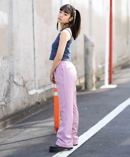 X-girl(エックスガール)の「STRIPED TERRY CLOTH CAMISOLE(キャミソール・レディース・ホワイト/オレンジ/グリーン・S/M)」の12枚目の写真