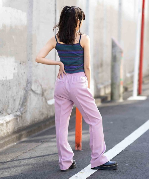 X-girl(エックスガール)の「STRIPED TERRY CLOTH CAMISOLE(キャミソール・レディース・ホワイト/オレンジ/グリーン・S/M)」の13枚目の写真