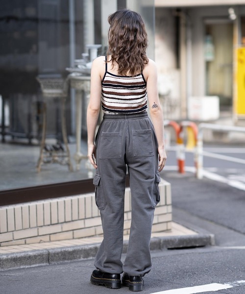 X-girl(エックスガール)の「STRIPED TERRY CLOTH CAMISOLE(キャミソール・レディース・ホワイト/オレンジ/グリーン・S/M)」の16枚目の写真