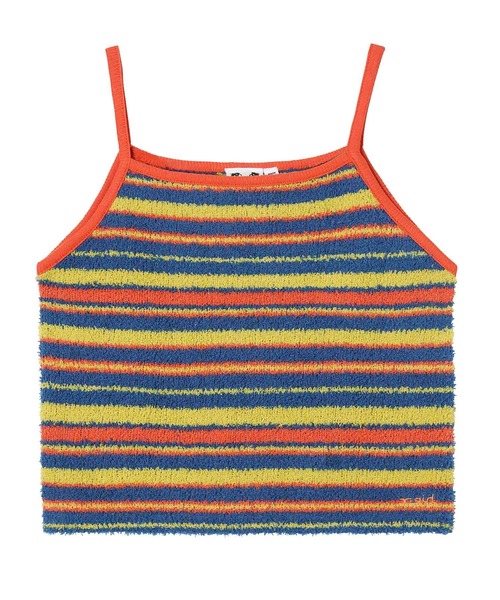 X-girl(エックスガール)の「STRIPED TERRY CLOTH CAMISOLE(キャミソール・レディース・ホワイト/オレンジ/グリーン・S/M)」の17枚目の写真