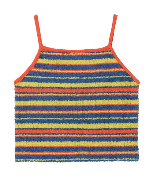 X-girl(エックスガール)の「STRIPED TERRY CLOTH CAMISOLE(キャミソール・レディース・ホワイト/オレンジ/グリーン・S/M)」の18枚目の写真
