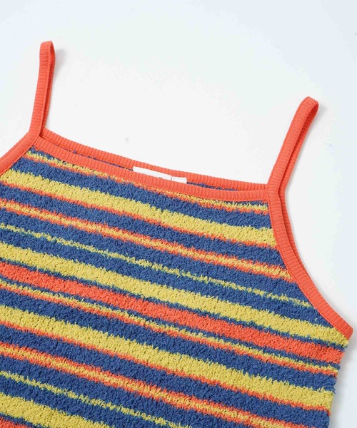 X-girl(エックスガール)の「STRIPED TERRY CLOTH CAMISOLE(キャミソール・レディース・ホワイト/オレンジ/グリーン・S/M)」の19枚目の写真