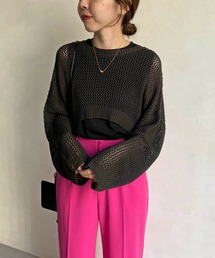 CAPRICIEUX LE'MAGE | ショートメッシュタンクアンサンブル(ニット/セーター)