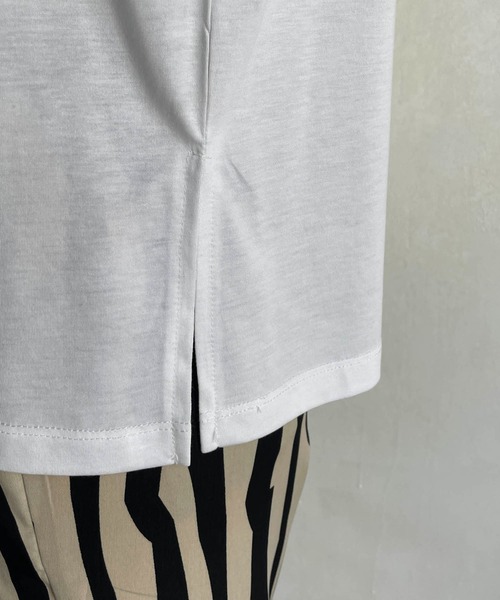 CAPRICIEUX LE'MAGE（カプリシューレマージュ）の「ショートメッシュタンクアンサンブル（ニット/セーター・レディース・チャコールグレー/ベージュ/オフホワイト・FREE）」の12枚目の写真