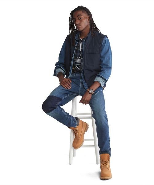 Timberland（ティンバーランド）の「メンズ 半袖 アウトドア ヘリテージ プレイド シャツ（シャツ/ブラウス・メンズ・オレンジ/ダークブルー/ブラウン系その他・SMALL/MEDIUM/LARGE/X-LARGE/XX-LARGE/XXX-LARGE/X-SMALL）」の5枚目の写真