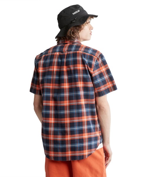 Timberland（ティンバーランド）の「メンズ 半袖 アウトドア ヘリテージ プレイド シャツ（シャツ/ブラウス・メンズ・オレンジ/ダークブルー/ブラウン系その他・SMALL/MEDIUM/LARGE/X-LARGE/XX-LARGE/XXX-LARGE/X-SMALL）」の9枚目の写真