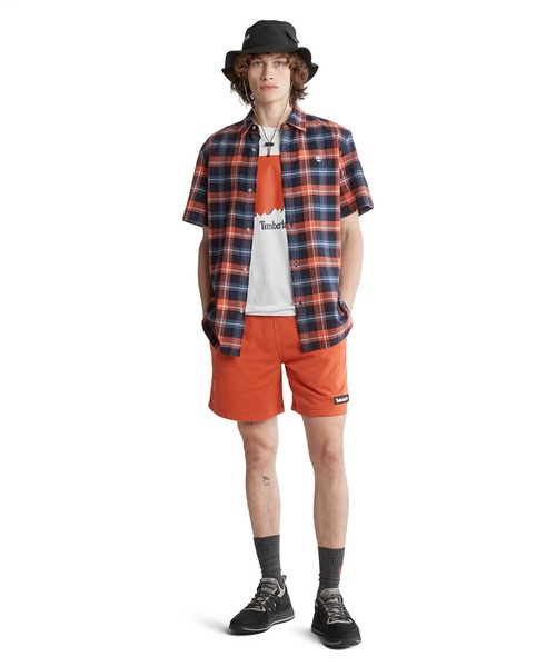 Timberland（ティンバーランド）の「メンズ 半袖 アウトドア ヘリテージ プレイド シャツ（シャツ/ブラウス・メンズ・オレンジ/ダークブルー/ブラウン系その他・SMALL/MEDIUM/LARGE/X-LARGE/XX-LARGE/XXX-LARGE/X-SMALL）」の10枚目の写真