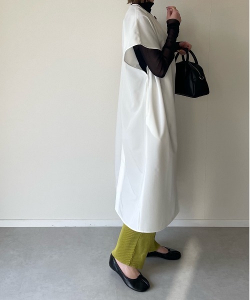 y/m by misato（イムバイミサト）の「ノーカラーロングジレ（ベスト・レディース・ブラック/ベージュ/アイボリー・FREE）」の11枚目の写真