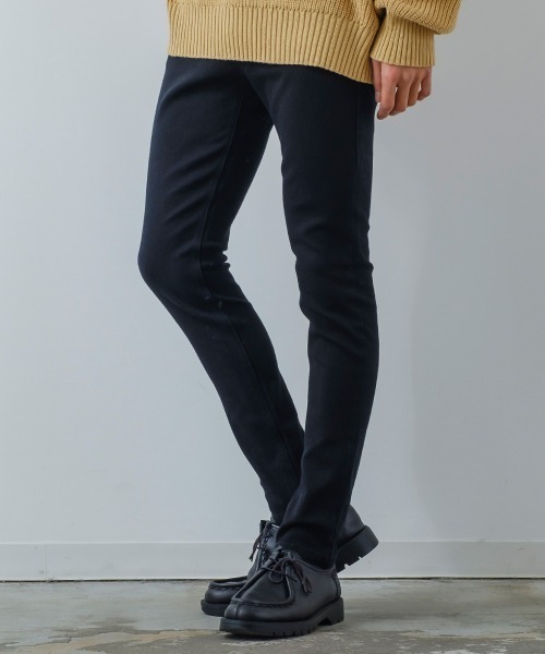 improves（インプローブス）の「5P デニム ＆ ツイル ストレッチ スキニーパンツ（デニムパンツ・メンズ・ブラック/インディゴブルー/ダークブラック・LARGE/MEDIUM）」の2枚目の写真