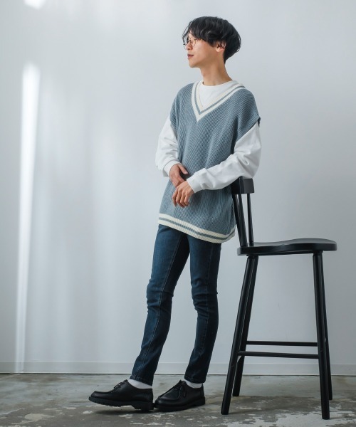 improves（インプローブス）の「5P デニム ＆ ツイル ストレッチ スキニーパンツ（デニムパンツ・メンズ・ブラック/インディゴブルー/ダークブラック・LARGE/MEDIUM）」の22枚目の写真