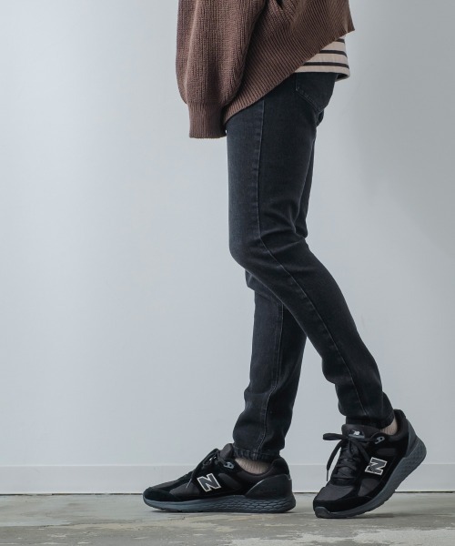 improves（インプローブス）の「5P デニム ＆ ツイル ストレッチ スキニーパンツ（デニムパンツ・メンズ・ブラック/インディゴブルー/ダークブラック・LARGE/MEDIUM）」の12枚目の写真