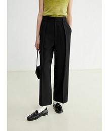 【Fano Studios】Center seam wide cropped pants FC22K024