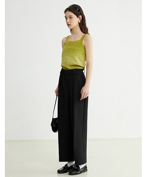 Fano Studios（ファノ ストゥディオズ）の「【Fano Studios】Center seam wide cropped pants FC22K024（スラックス・レディース・ブラック・M/S/L）」の4枚目の写真