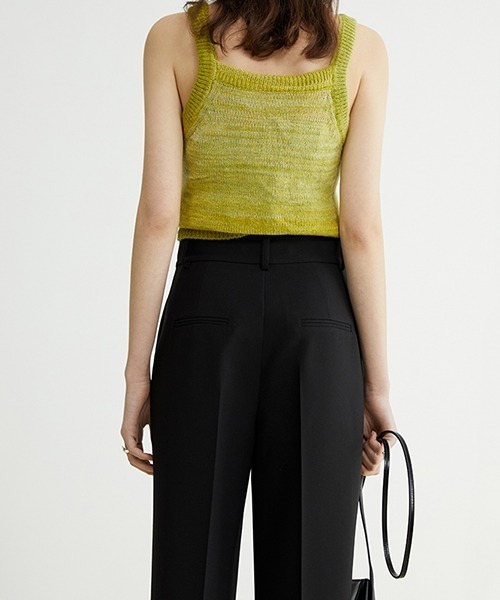 Fano Studios（ファノ ストゥディオズ）の「【Fano Studios】Center seam wide cropped pants FC22K024（スラックス・レディース・ブラック・M/S/L）」の6枚目の写真