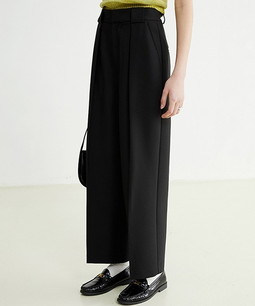 Fano Studios（ファノ ストゥディオズ）の「【Fano Studios】Center seam wide cropped pants FC22K024（スラックス・レディース・ブラック・M/S/L）」の7枚目の写真