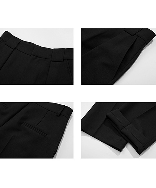 Fano Studios（ファノ ストゥディオズ）の「【Fano Studios】Center seam wide cropped pants FC22K024（スラックス・レディース・ブラック・M/S/L）」の12枚目の写真
