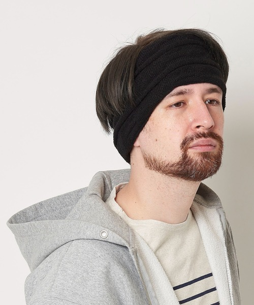 Mighty Shine(マイティシャイン)の「Twist Hair Band / マイティシャイン MIGHT SHINE ヘアバンド 1223005(ニットキャップ/ビーニー・メンズ・グレー/ブラウン/ブラック・FREE)」の2枚目の写真