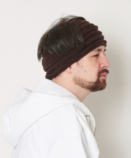 Mighty Shine(マイティシャイン)の「Twist Hair Band / マイティシャイン MIGHT SHINE ヘアバンド 1223005(ニットキャップ/ビーニー・メンズ・グレー/ブラウン/ブラック・FREE)」の19枚目の写真