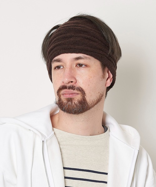 Mighty Shine(マイティシャイン)の「Twist Hair Band / マイティシャイン MIGHT SHINE ヘアバンド 1223005(ニットキャップ/ビーニー・メンズ・グレー/ブラウン/ブラック・FREE)」の17枚目の写真