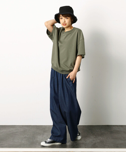 Purple&Yellow（パープルアンドイエロー）の「コットンキャンバス フリンジバケットハット（ハット・メンズ・ブラック/カーキ/キナリ・FREE）」の5枚目の写真