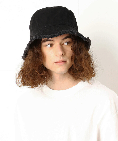 Purple&Yellow（パープルアンドイエロー）の「コットンキャンバス フリンジバケットハット（ハット・メンズ・ブラック/カーキ/キナリ・FREE）」の11枚目の写真