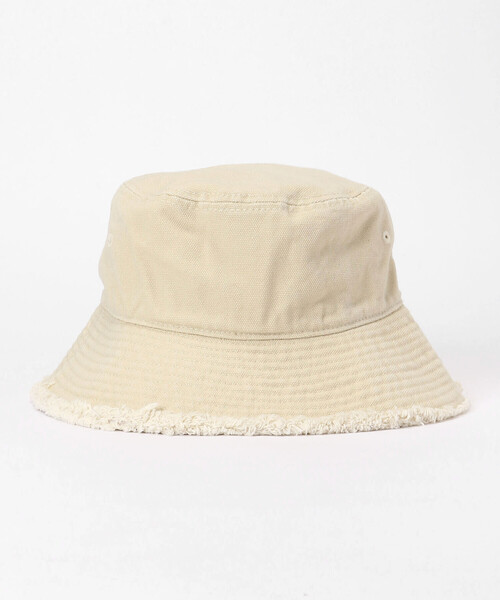 Purple&Yellow（パープルアンドイエロー）の「コットンキャンバス フリンジバケットハット（ハット・メンズ・ブラック/カーキ/キナリ・FREE）」の6枚目の写真