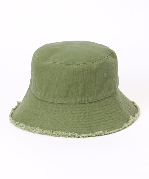 Purple&Yellow（パープルアンドイエロー）の「コットンキャンバス フリンジバケットハット（ハット・メンズ・ブラック/カーキ/キナリ・FREE）」の12枚目の写真