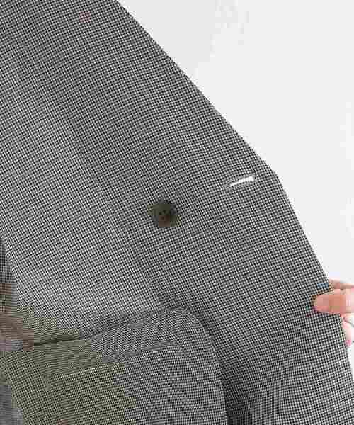 SENSE OF PLACE by URBAN RESEARCH（センスオブプレイスバイアーバンリサーチ）の「チェックノーカラージャケット(5分袖)（その他アウター・メンズ・ベージュ・LARGE/MEDIUM）」の10枚目の写真