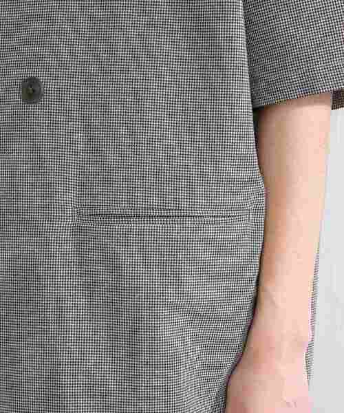 SENSE OF PLACE by URBAN RESEARCH（センスオブプレイスバイアーバンリサーチ）の「チェックノーカラージャケット(5分袖)（その他アウター・メンズ・ベージュ・LARGE/MEDIUM）」の7枚目の写真