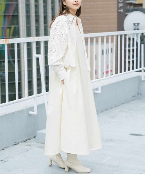 KBF（ケイビーエフ）の「2WAYキャミワンピース（ワンピース・レディース・ブラック/ダークブラウン/アイボリー/グリーン系その他・ONE）」の20枚目の写真