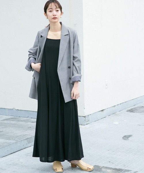 KBF（ケイビーエフ）の「2WAYキャミワンピース（ワンピース・レディース・ブラック/ダークブラウン/アイボリー/グリーン系その他・ONE）」の8枚目の写真