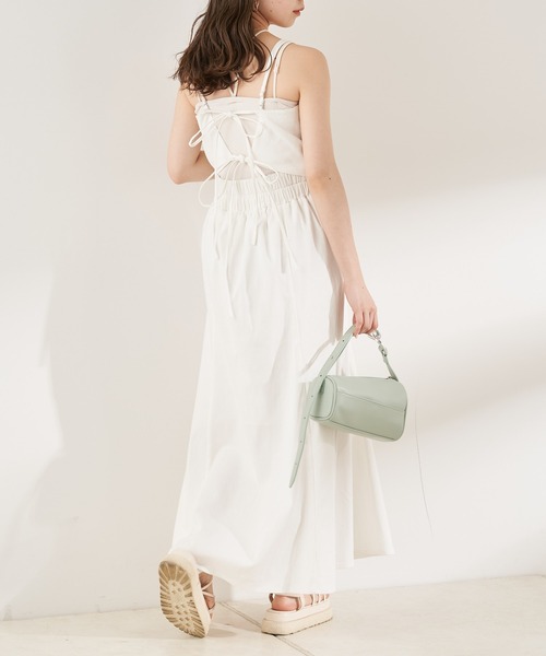 Chico(チコ)の「スクエアレザー細ベルトミニBAG(ハンドバッグ・レディース・アイボリー/ブラック/ミント・FREE)」の10枚目の写真